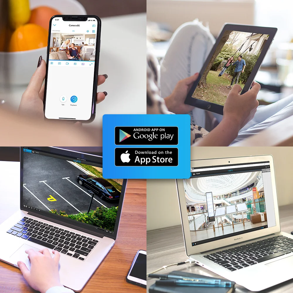 Уличная камера Reolink 4K 8MP инфракрасная купольная ночного видения для обнаружения