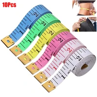 150cm body measuring ruler sewing tailor tape measure centimeter meter sewing measuring tape soft 10pc random color sewing tool