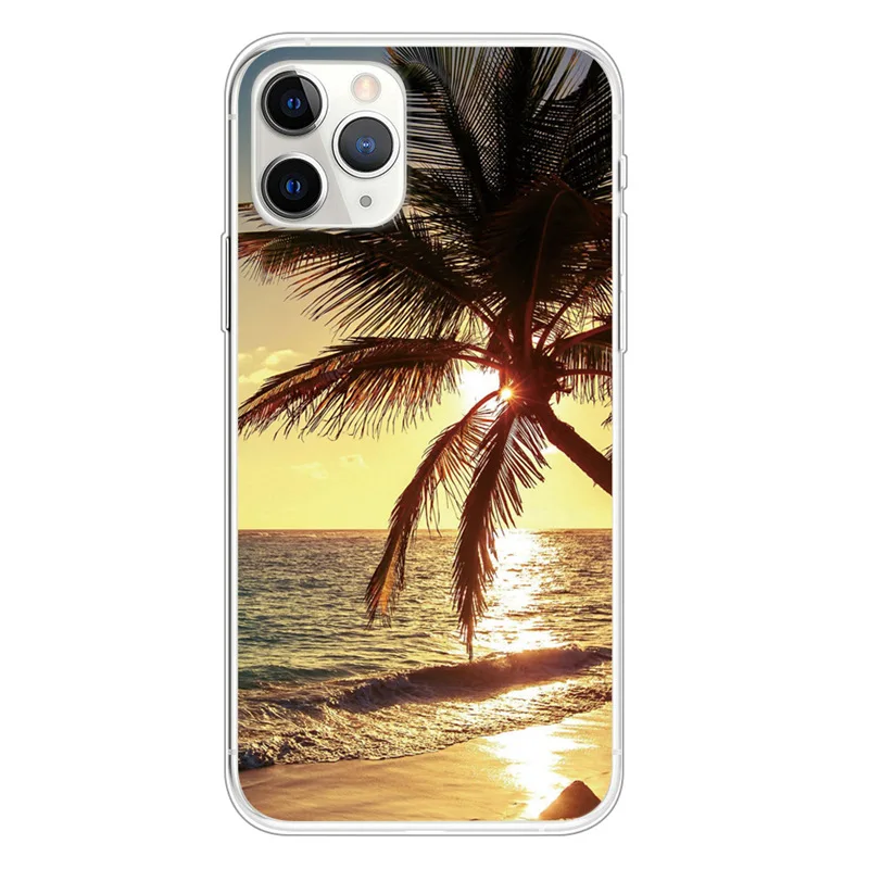 Париж Эйфелева башня небоскреб Радуга озеро пейзаж задняя крышка телефона чехол