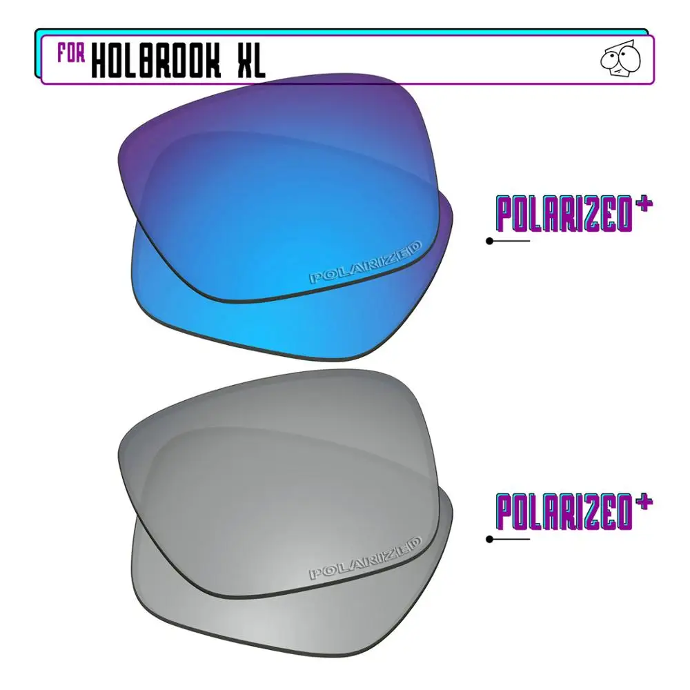 EZReplace Polarized Replacement Lenses for - Oakley Holbrook XL Sunglasses - Sir P Plus-BluePPlus