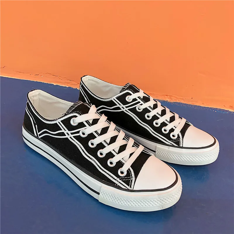 

Мужские кеды на шнуровке, Вулканизированная подошва, дышащие холщовые кроссовки, Повседневная прогулочная обувь, весна-осень