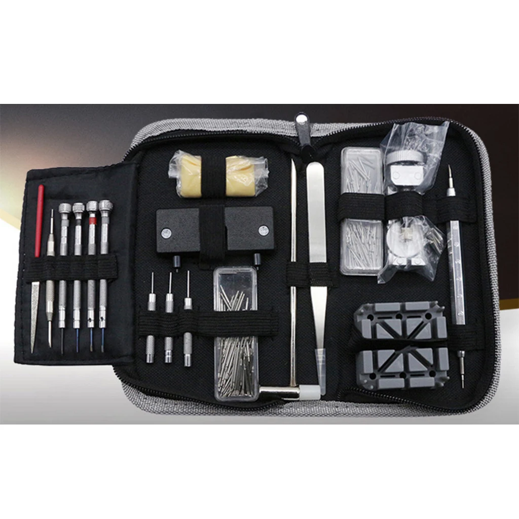 255x Professional Watch Repair Kit Cleaning Cloth Ear Batch Buckle Pins Set | Наручные часы