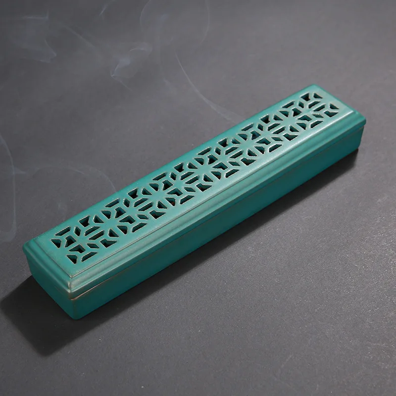 Креативная полая керамическая коробка для благовоний Blackflow курильница дзен