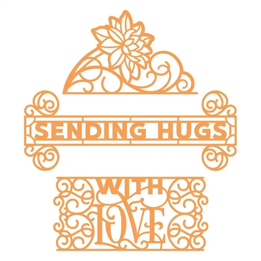 

2021Hot Sale Love Header New Metal Cutting Dies Scrapbook Diary Decoration Stencil Embossing Template Diy Greeting Card Handmade