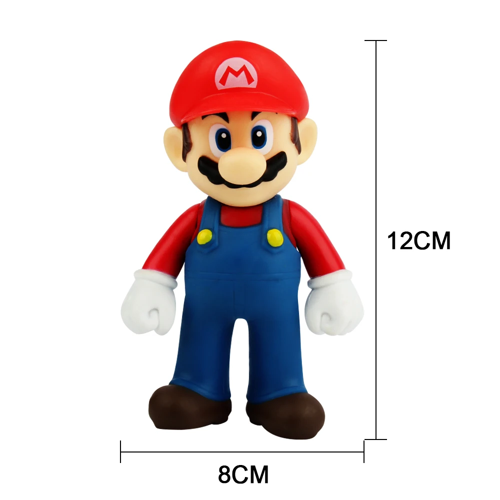 Фигурки супер Mario Bros ПВХ 12 см игрушки для детей подарок на день рождения|Игровые