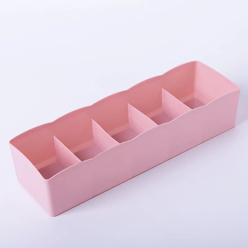 

5 Grids Underwear Clothes Storage Organizer Drawer Organizer PP Box Closet Case Home Bedroom Organizer Ties Socks Bra Wardrobe