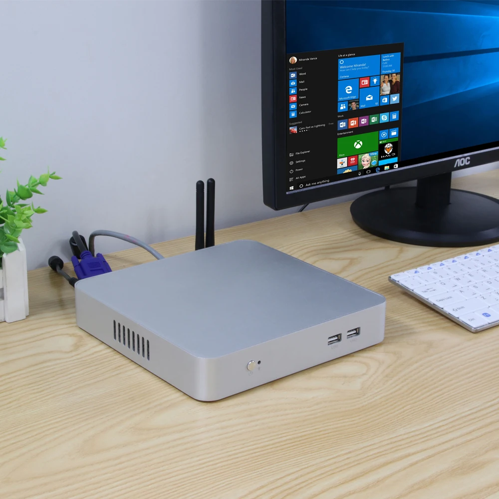 Kaufen Mini PC Intel Core I7-4500U I5-4200U HDMI VGA 6 * USB WiFi Gigabit LAN DDR3L MSATA HTPC Nettop Unterstützung Windows 10 Linux