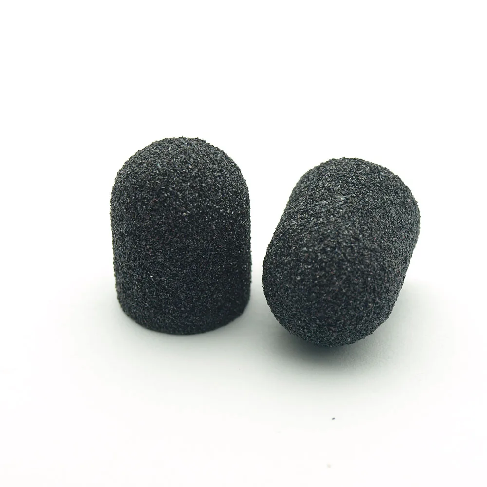 EasyNail 20pcs Blue Sanding Caps Electric Nail Drill Bit  Bands UV Gel Polish Remover for Manicure Pedicure Milling Accessories