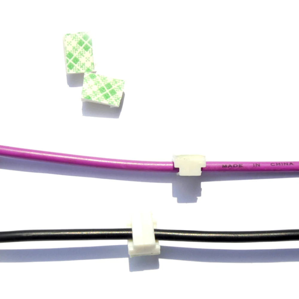 50 шт. липкая пряжка для кабеля плоская Монтажная Пряжка приборной панели