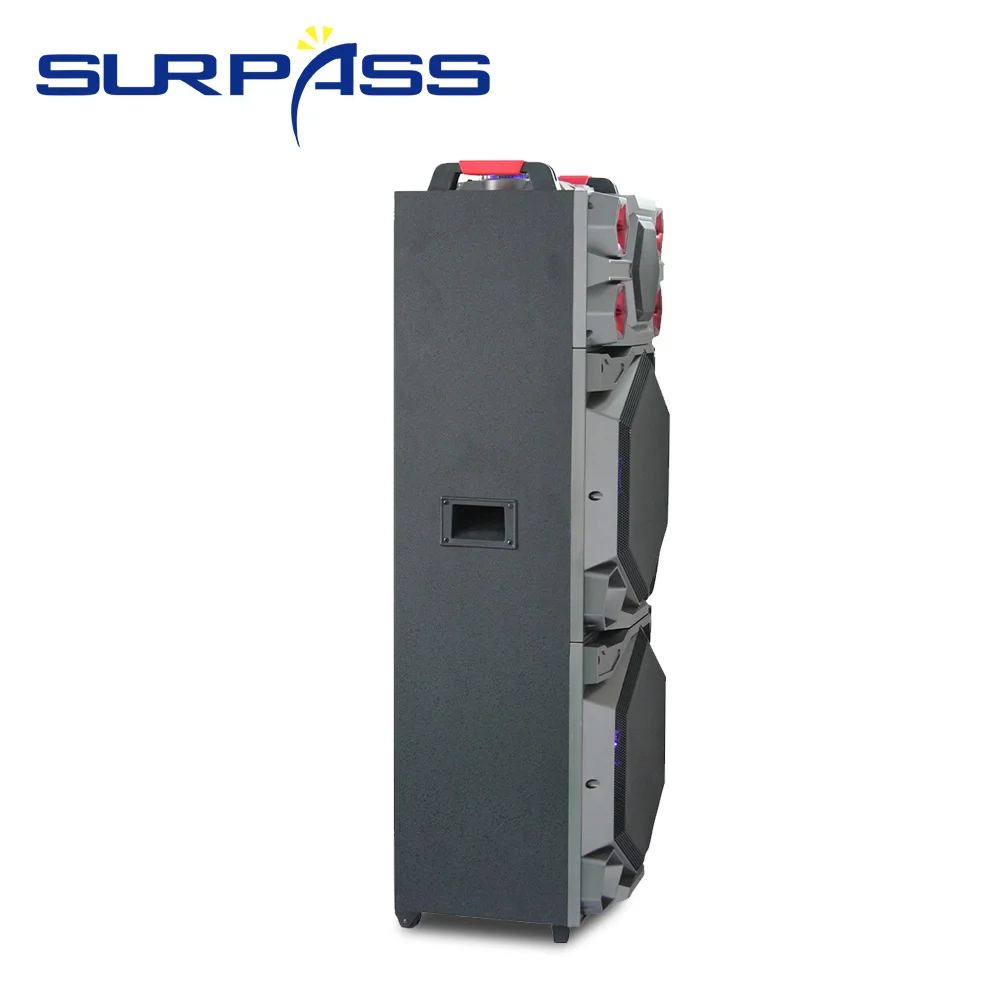 Большая мощность Bluetooth динамик двойной 15 дюймов стерео сабвуфер тяжелый бас s