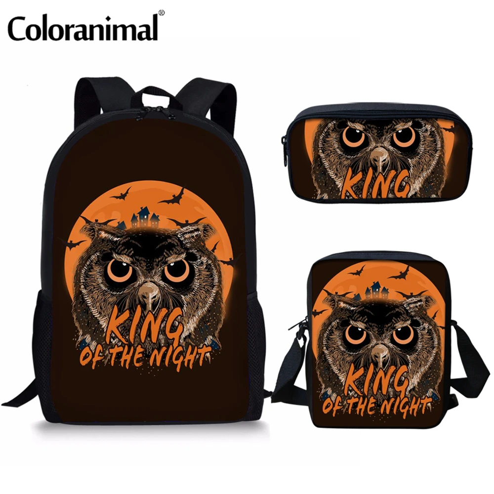 Coloranimal в готическом стиле с рисунком Совы летучая мышь из мультфильма для