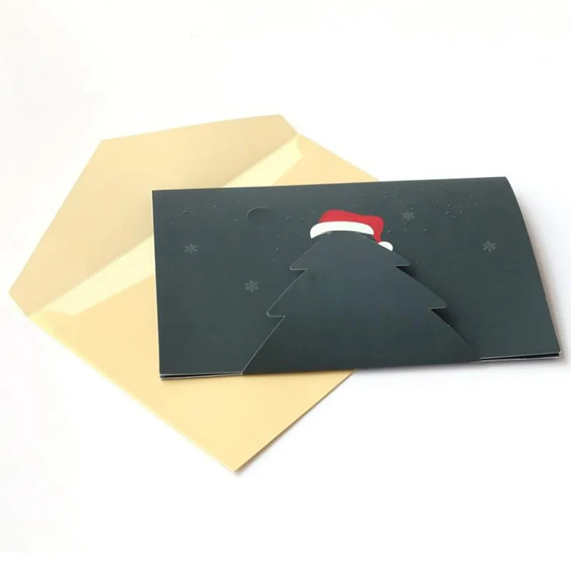 

3pcs/set Merry Christmas Greeting Card Postcard Blessing Greeting Cards New Year Xmas Festival Partry Gift for Friend