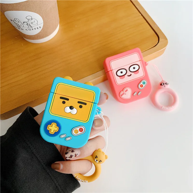 Чехол для Airpods 1/2 милый 3D чехол Kakao мягкий силиконовый наушников и Pro|Аксессуары