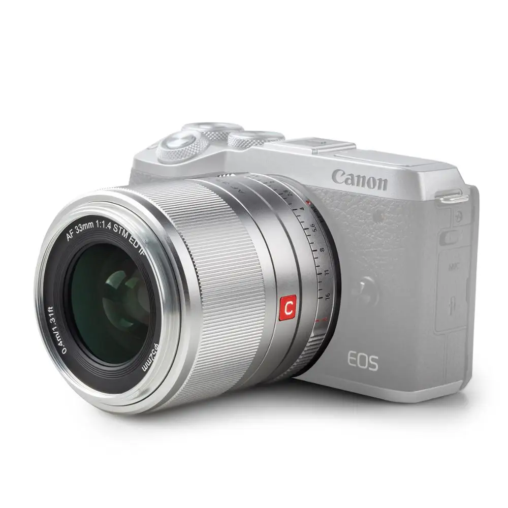 APS C объектива Viltrox AF 33 мм f1.4 STM для Canon EOS M mount беззеркальная камера M5 M6 Mark II M200