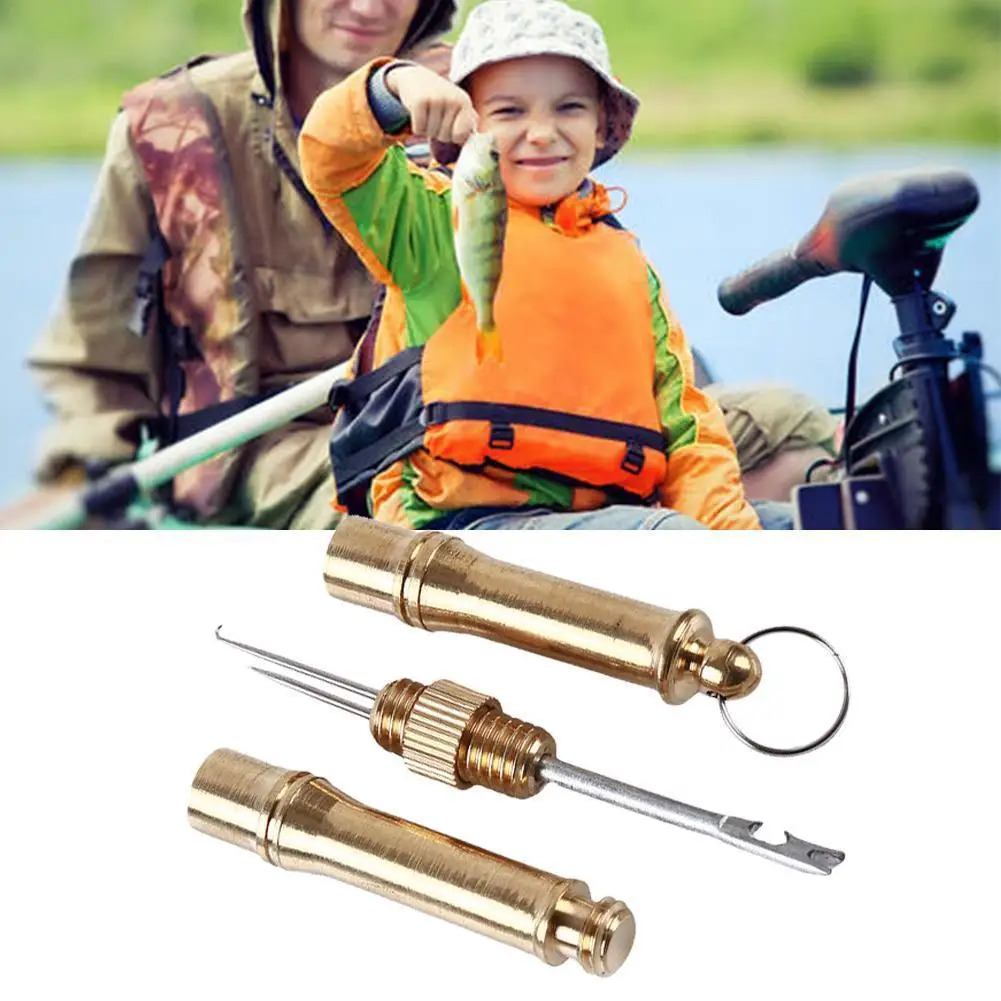 

Golden Multifunctional Strand Knotter Decoupling Metal Fishing Line Winder Knotter Fishing Gear Accessories Fishing Supplies