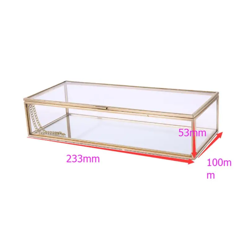 Органайзер для ювелирных изделий прозрачный в деревенском стиле простое