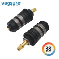 quality black intelligient thermostat cartridge temperature control mixing valve for bathroom shower faucet core replacement