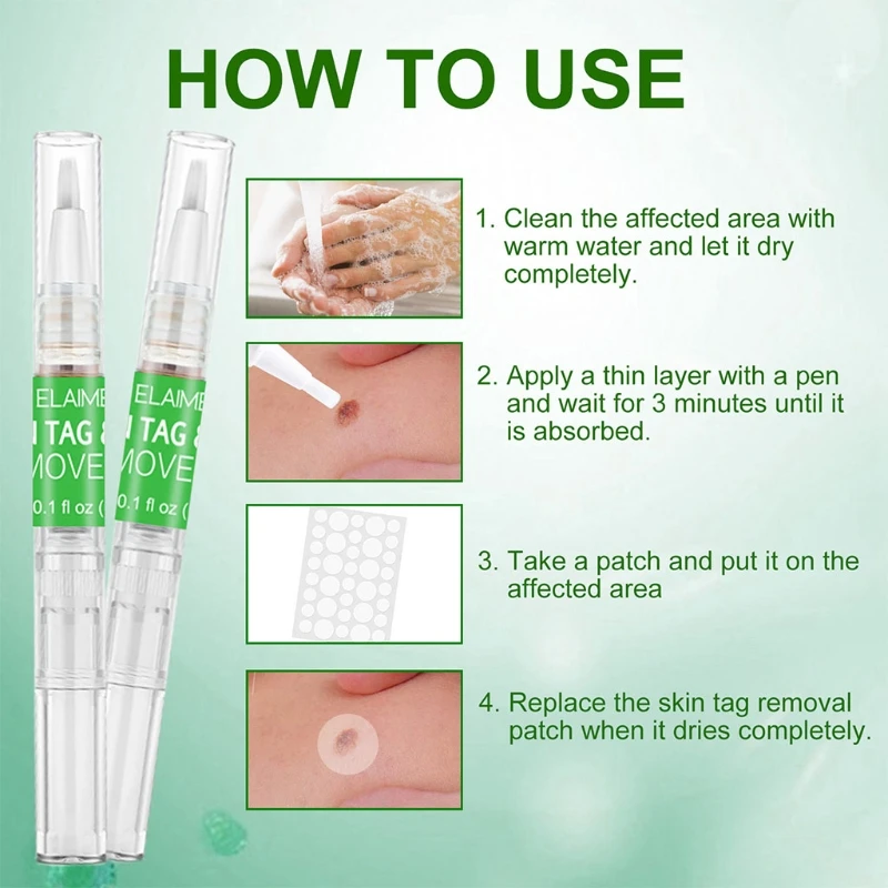 

Skin Tag Remover Wart Remover Wart Skin Tag Pen Plaster Sticker Feet Pain Relief Care Tool for Women Men