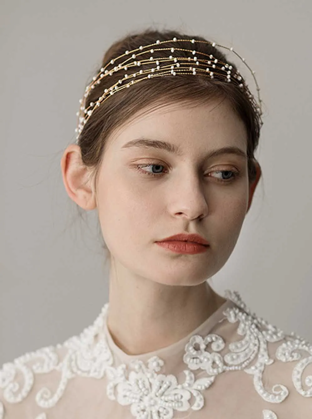 Женский богемный обруч с золотыми бусинами свадебный головной убор украшения