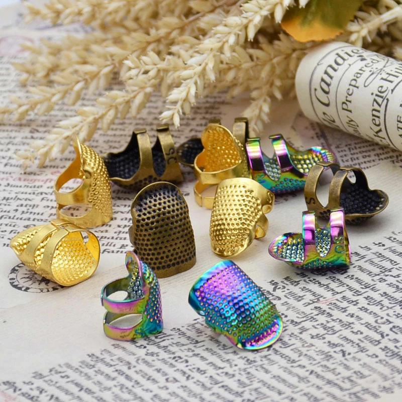 Новый Ретро протектор для пальцев античное наперсток кольцо ручная работа игла