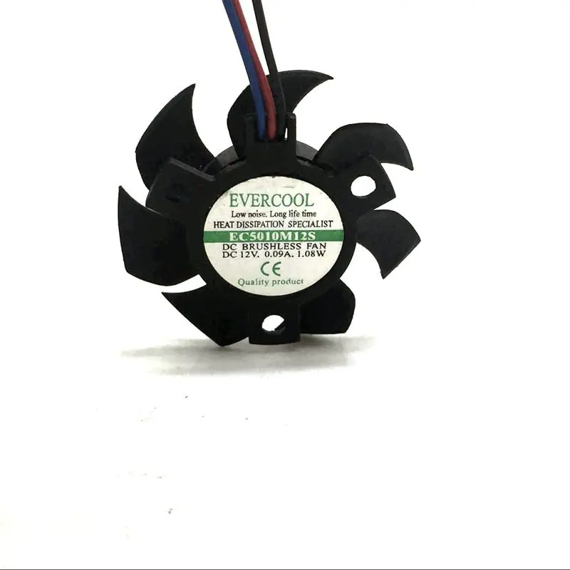 Оригинальный EC5010M12S DC12V 0.09A диаметр 45 мм 3 линии для видеокарты вентилятор