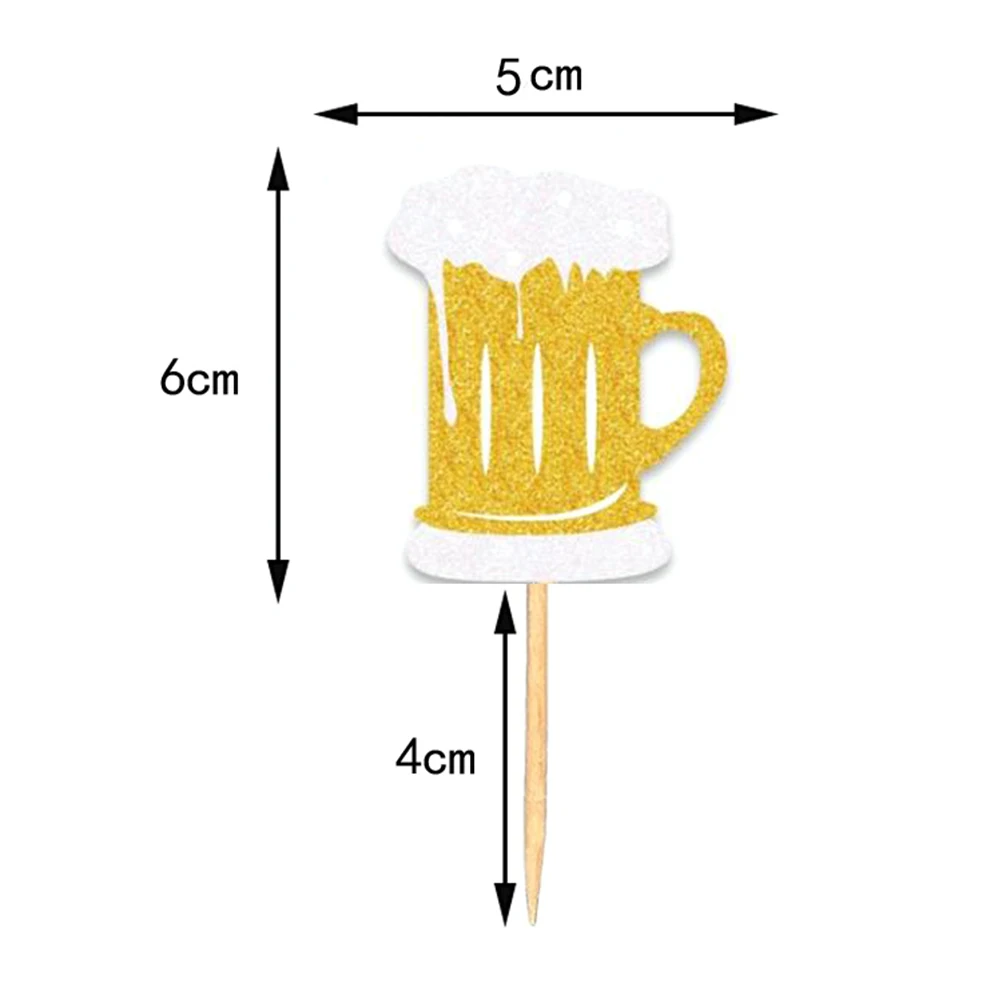 24 шт. бутылка для молока одежда пивной торт Топпер фруктовая еда десерт капкейк