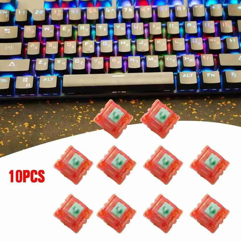 

New For EQUALZ Tangerine V2 Switches For Mechanical Keyboard 62g 67g Translucent Linear Axis Customize DIY Gaming Keyboard Shaft