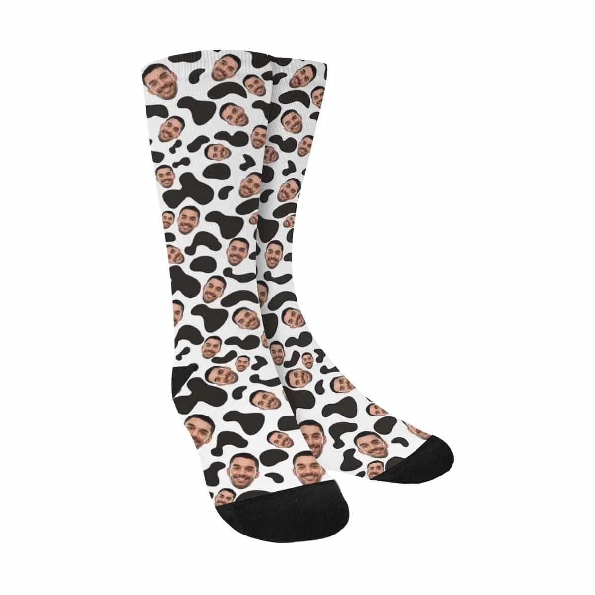 

Custom Face Milk Cow Sublimated Crew Socks