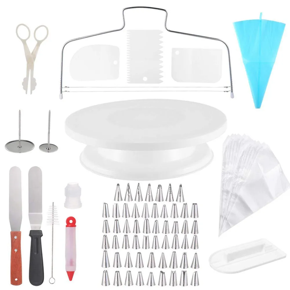 

100 шт. наконечники для украшения торта, кондитерский мешок, аксессуары для кондитерских изделий, насадка из нержавеющей стали, инструменты д...