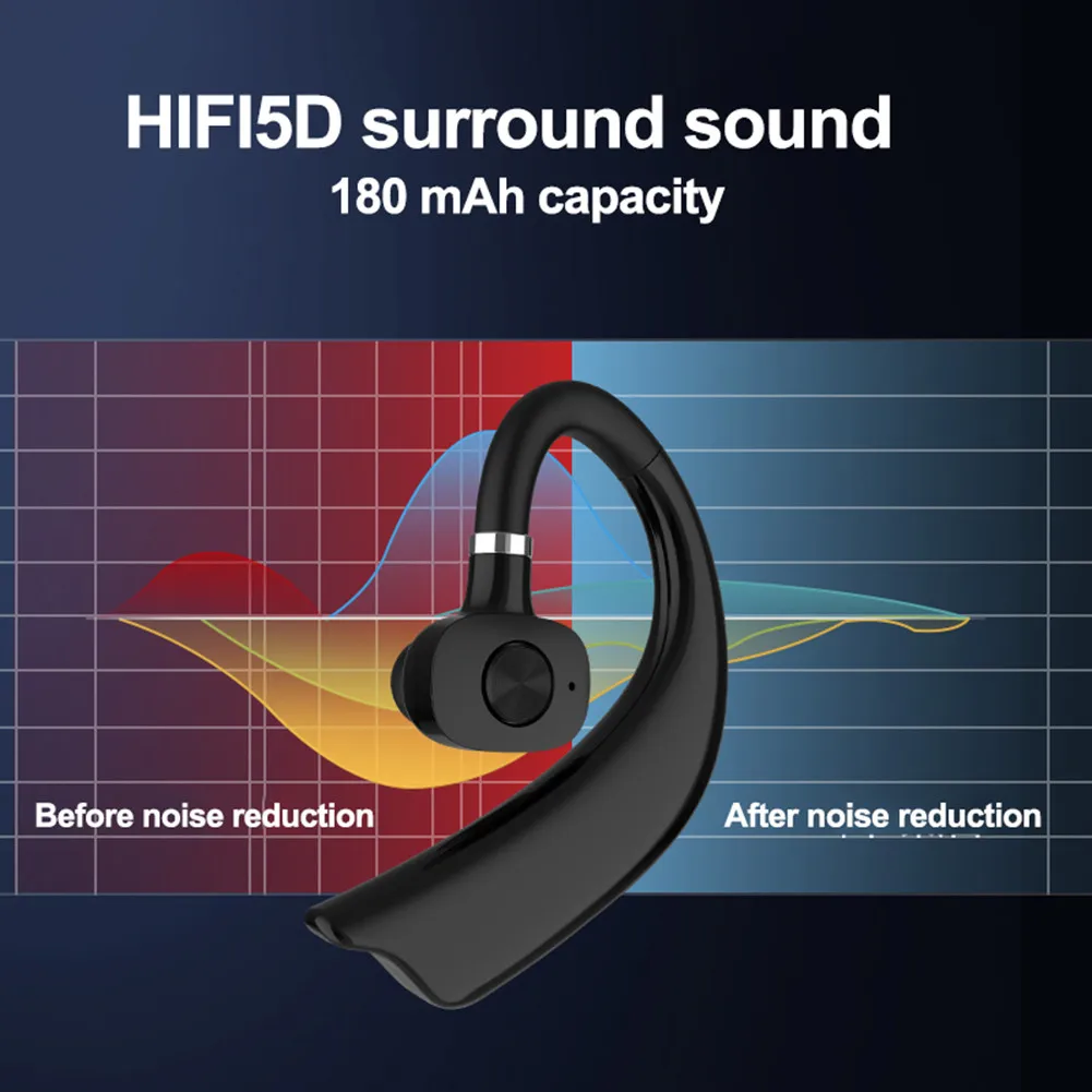 Новый X23 Беспроводной наушники Bluetooth 5 0 гарнитуры одного уха висит In Ear Мокасины