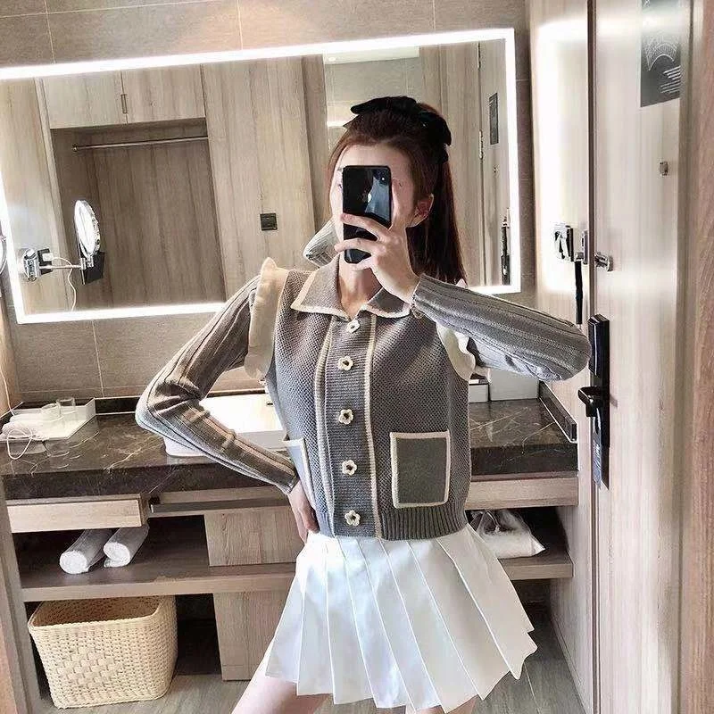 Верхняя одежда в гонконгском стиле свитер Новая женская осенняя европейские