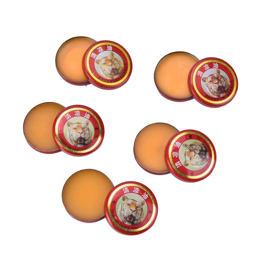 5 шт. тигровый бальзам мазь для снятия болевых ощущений массажный красный белый