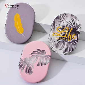 Vicney 2019 Новое креативное мини овальное компактное зеркальце для макияжа карманное зеркало Двухстороннее модное классическое портативное зеркало для макияжа