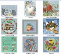 animals styles patterns counted cross stitch 11ct 14ct 18ct diy chinese cross stitch kits embroidery needlework sets