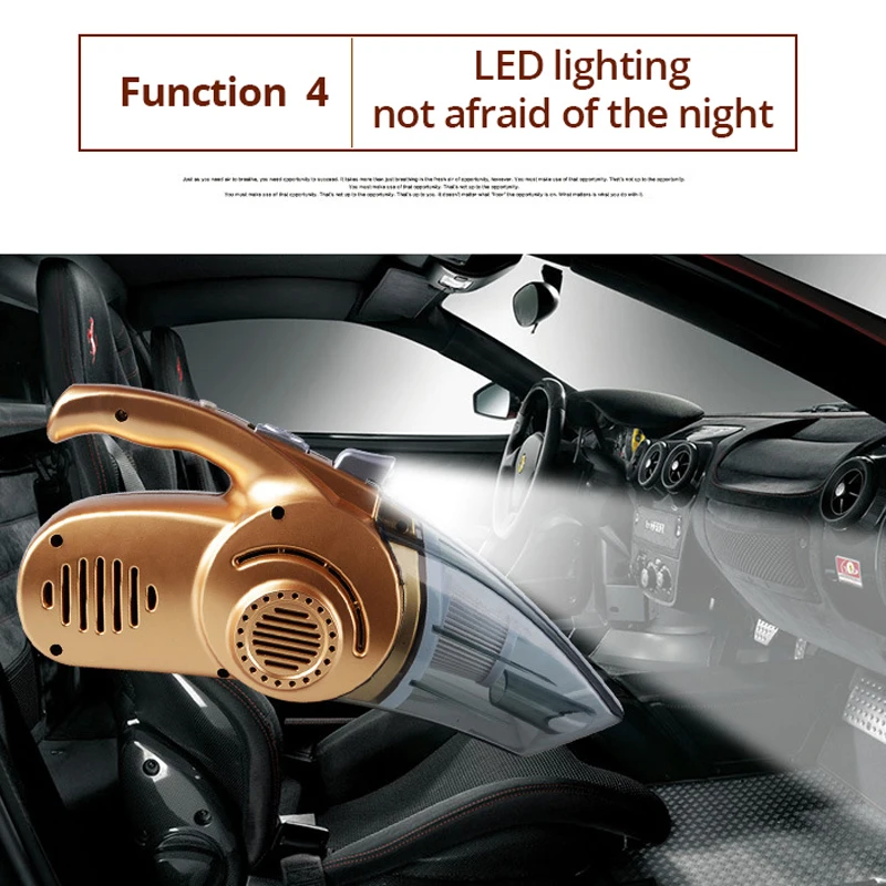 Автомобильный пылесос 120 Вт Портативный Ручной влажный и сухой двойного