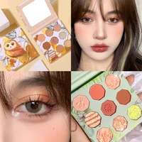 eyeshadow palette korea makeup kawaii forest 9 colors makeup eyeshadow palette pink eye glitter for women girl make up