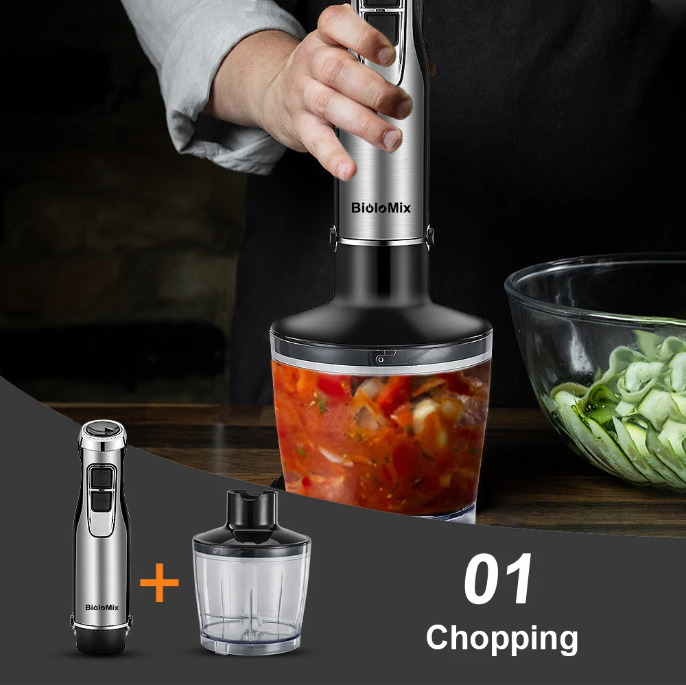 Preise 4 In 1 High Power 1200W Immersion Hand Stick Mixer Mixer Umfasst Chopper Und Smoothie Tasse Edelstahl Eis Klingen