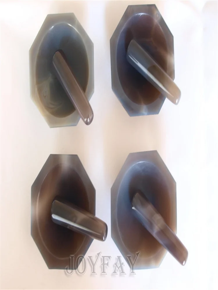 Natural Agate Mortar and Pestle ID=70 mm 2.8&quot OD=85 Lab Grinding | Инструменты