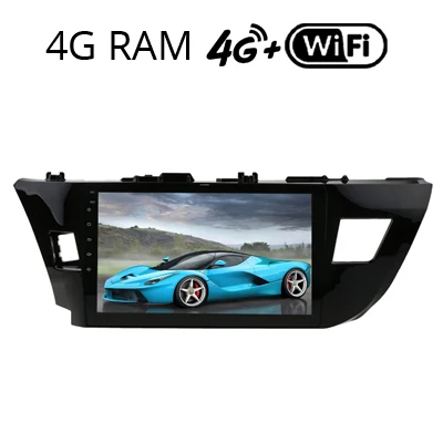 Corolla 2014-16 4G Sinosmart Android 8,1 Автомобильный gps навигатор для Toyota Lewin Corolla 2009 2010 2011 2012 2013 Carplay опционально - Цвет: Corolla 2014-16 4G