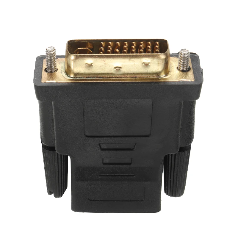 Адаптер DVI-I к HDMI-совместимым черным двойным звеньем (24 + 5 контактов)