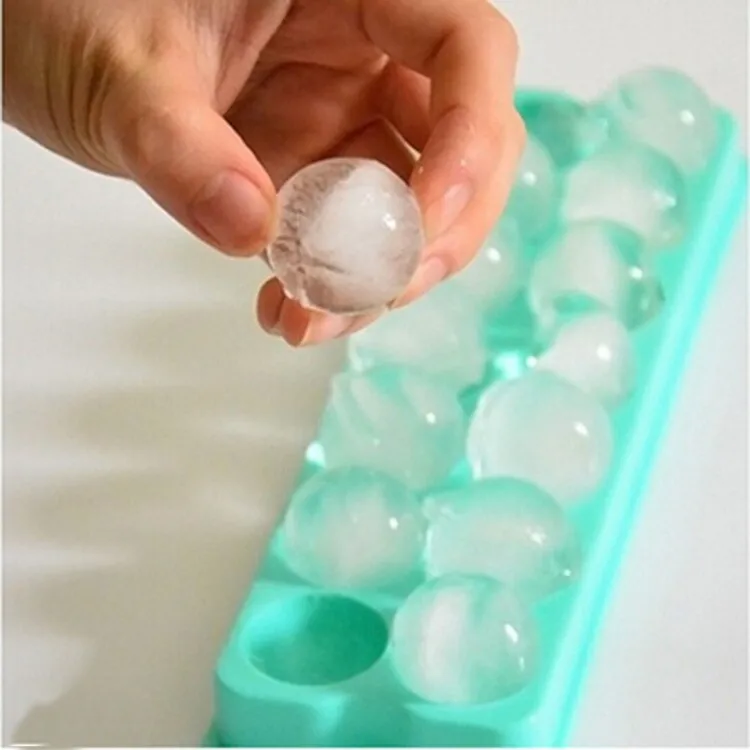 Random Color Creative Bar Drink Whiskey Sphere Round Ball Ice Mold Brick Cube Maker Tray Mould | Дом и сад