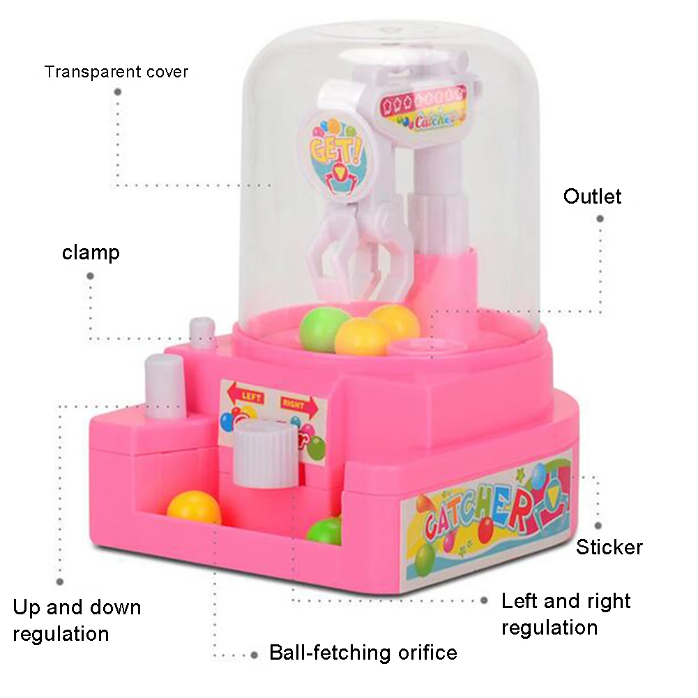 Детский мини ручной захват шариков Игрушечная машина конфет интерактивная игра