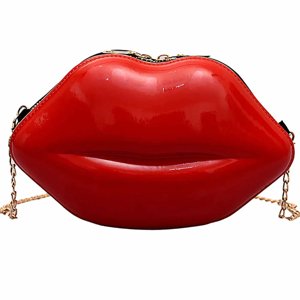 

Women's Personalized Lip Packs Female Luxury Designer Crossbody Bags Fashion Chain Shoulder Bag For Ladies Shopper Free Shipping