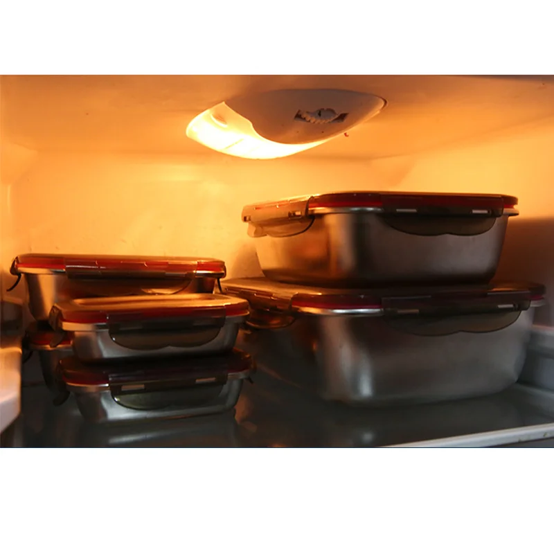 Коробка для ланча из нержавеющей стали 304 термостойкая портативная Ланчбокс в