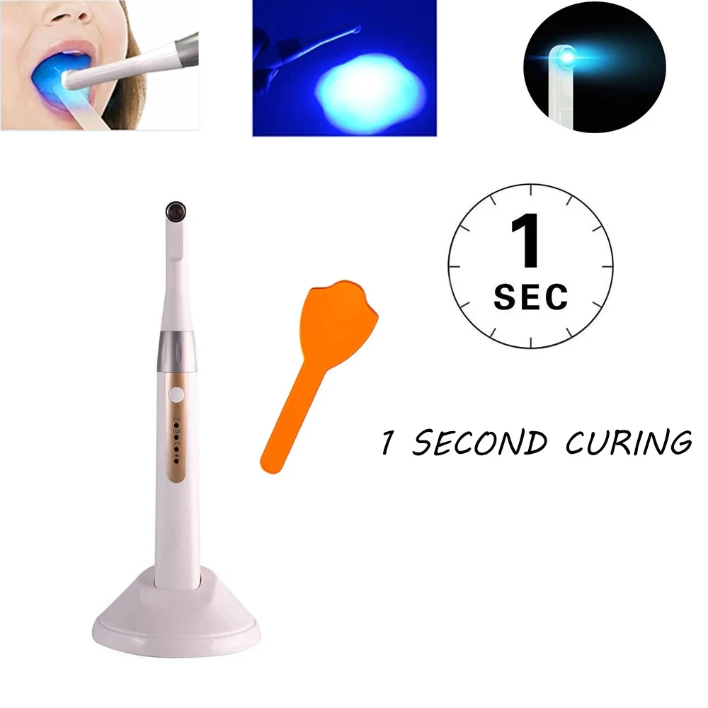 

Dental 1 Second LED Curing Light Wireless Cordless Curing Lamp Machine High Power 10W 2200mah Large Capacity Dentistry Equipmen