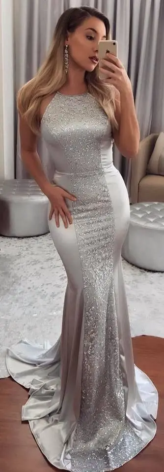 

European and American New Dress Hot Sexy Halter Backless Hip Dress