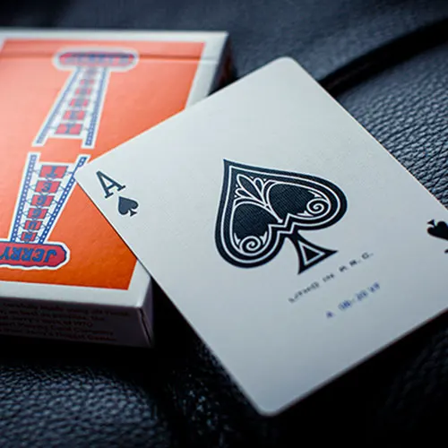 Колода карт винтажные тактильные Nuggets Jerry (оранжевый) игральные карты | Спорт и