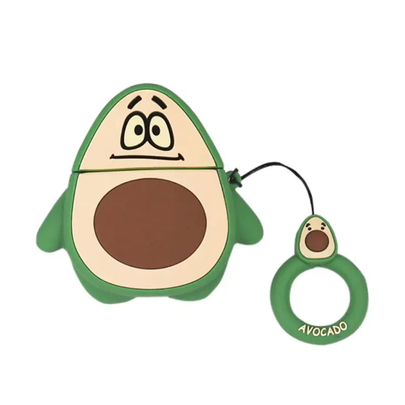 

Avocado Style Protective Case Silicone Cover with Lanyard for Airpods 1/2
