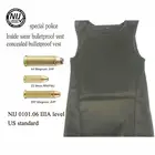 Легкая пуленепробиваемая жилетка для полицейских, скрытая внутренняя сторона, 3 уровня, ультраудобная рабочая одежда с защитой от пуль