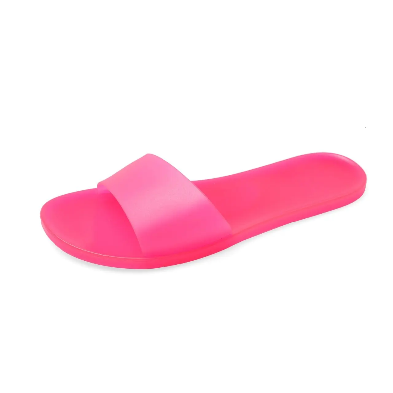 

Women Jelly Slippers Summer Candy Colors Transparent Casual Slides Women's Fashion Slip On Flat Beach Indoor Outdoor Shoes 2021